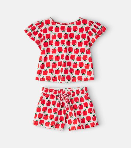 Fábula Set de top y shorts de algodón estampado - Fabula - Modalova