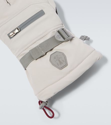 Leather-trimmed ski gloves - Brunello Cucinelli - Modalova