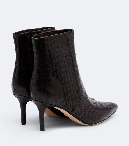 Lisa snake-effect leather ankle boots - Veronica Beard - Modalova
