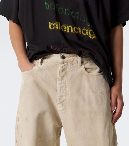 Jeans a gamba larga distressed - Balenciaga - Modalova