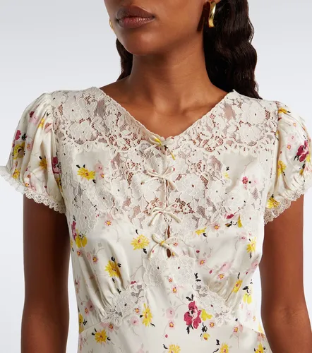 Dôen Vestido corto Elisaria de seda floral - Doen - Modalova