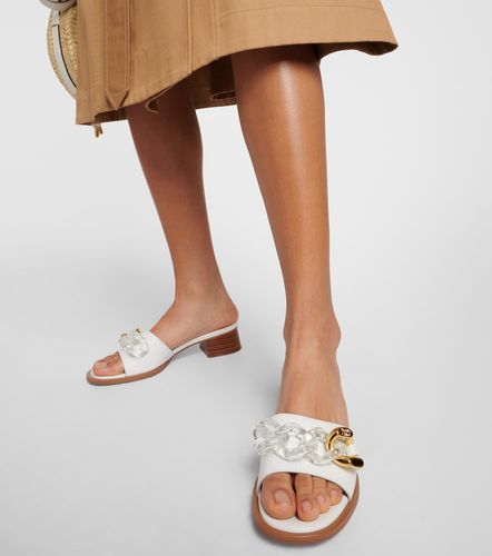 Embellished leather mules - See By Chloe - Modalova