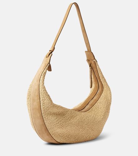 Borsa a spalla Augustina in rafia e suede - Khaite - Modalova