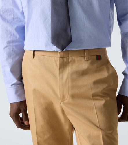 Gerade Mid-Rise-Hose aus Baumwolle - Gucci - Modalova