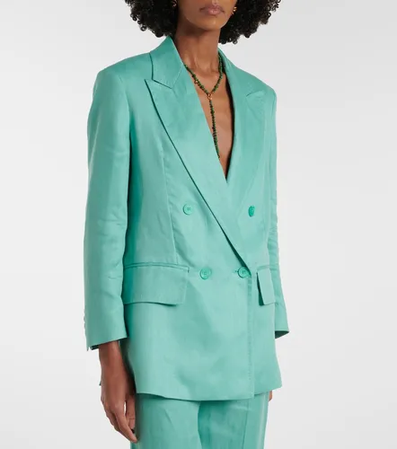 Olimpia double-breasted herringbone linen blazer - Max Mara - Modalova