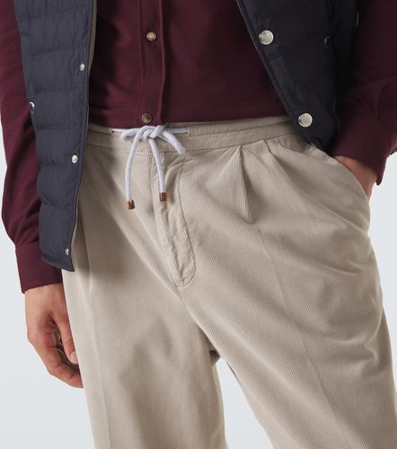 Pantalones tapered de algodón - Brunello Cucinelli - Modalova