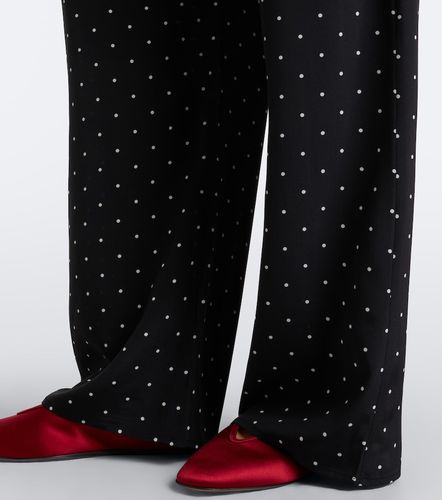 Austin polka-dot silk wide-leg pants - Asceno - Modalova