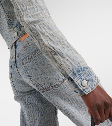 Cropped jacquard denim jacket - Acne Studios - Modalova
