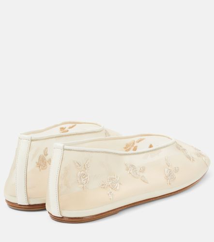 Bestickte Ballerinas aus Mesh - Magda Butrym - Modalova
