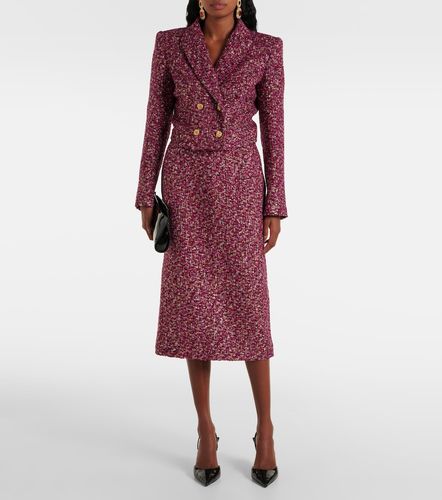 Sequined tweed midi skirt - Alessandra Rich - Modalova