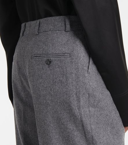 Low-rise wool-blend flannel straight pants - Toteme - Modalova