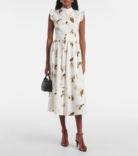 Abito midi in popeline di cotone - Erdem - Modalova