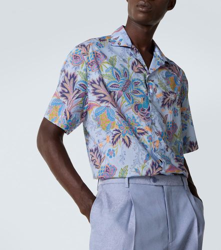 Camisa bowling de popelín de algodón estampada - Etro - Modalova