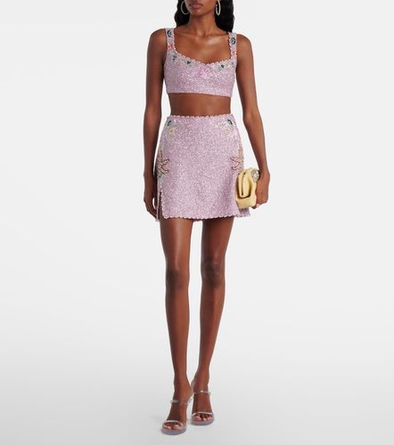 Marina embellished crop top - Clio Peppiatt - Modalova