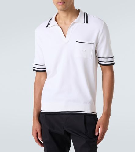 Dolce&Gabbana Silk-blend polo shirt - Dolce&Gabbana - Modalova