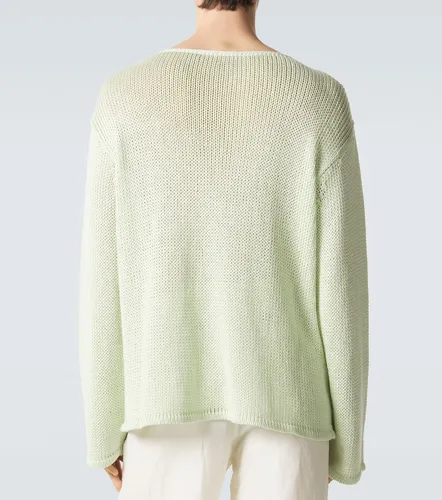 Linen and cashmere-blend sweater - Giorgio Armani - Modalova