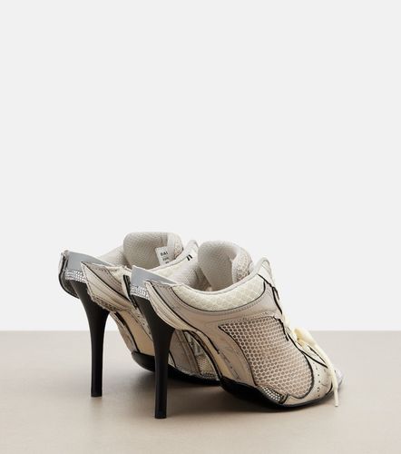 Mules Stapler de efecto desgastado con piel - Balenciaga - Modalova