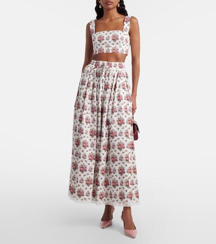 Maxirock aus Baumwolle mit Spitze - Dolce&Gabbana - Modalova