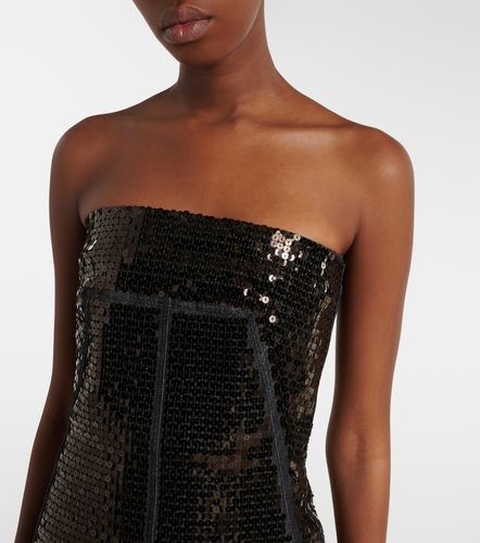 Sequined denim bustier top - Rick Owens - Modalova