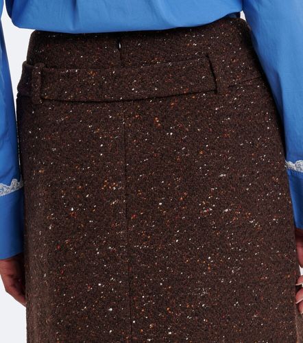 Belted wool-blend miniskirt - Shushu/Tong - Modalova
