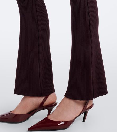Courreges Ribbed-knit flared pants - Courreges - Modalova