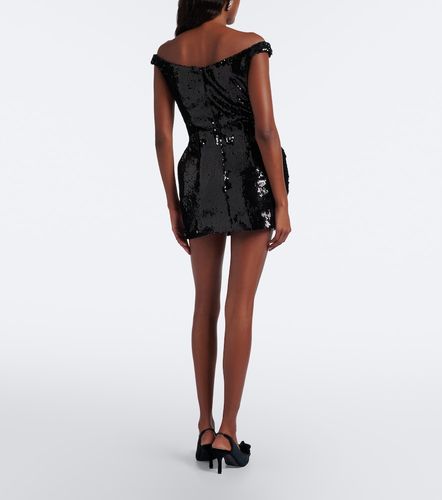 Abito corto off-shoulder con paillettes - Magda Butrym - Modalova