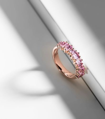Kt rose gold ring with sapphires - Suzanne Kalan - Modalova