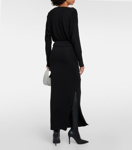 Falda midi Hilton de jersey fruncida - Velvet - Modalova