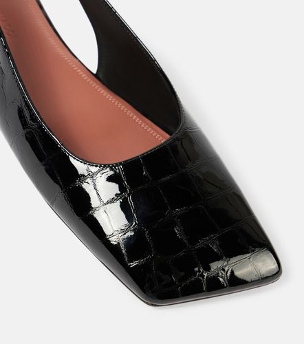 Ane patent leather slingback flats - Amina Muaddi - Modalova