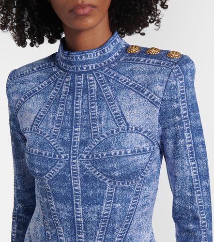 Abito corto Trompe l’œil in jacquard - Balmain - Modalova