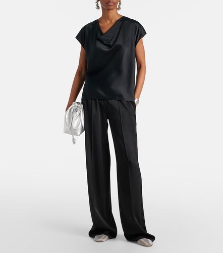 Vince Draped silk satin top - Vince - Modalova