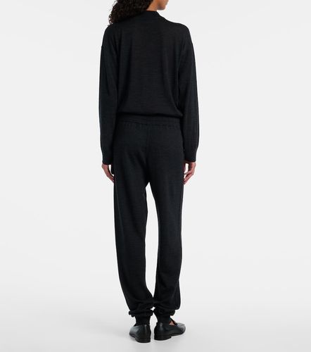 Knitted virgin wool straight-leg pants - Tod's - Modalova