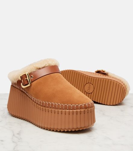 Chloé Mules con plataforma Nama 80 de ante - Chloe - Modalova