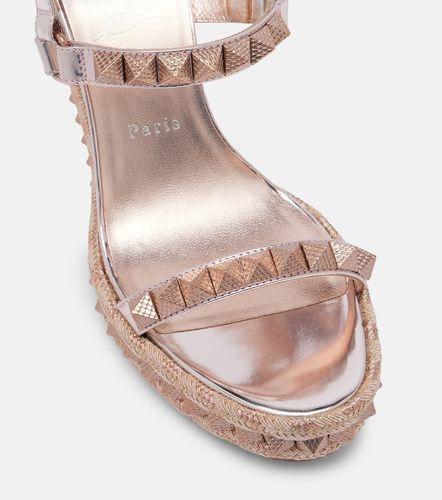 Espadrille-Wedges Pyra Clou aus Leder - Christian Louboutin - Modalova