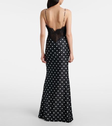 Robe aus Satin mit Spitze - Self-Portrait - Modalova