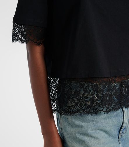 McQueen T-shirt in cotone con pizzo - McQueen - Modalova
