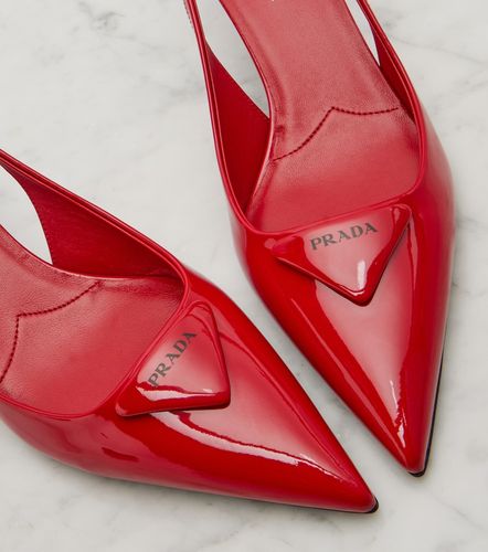 Slingback-Pumps 55 aus Lackleder - Prada - Modalova