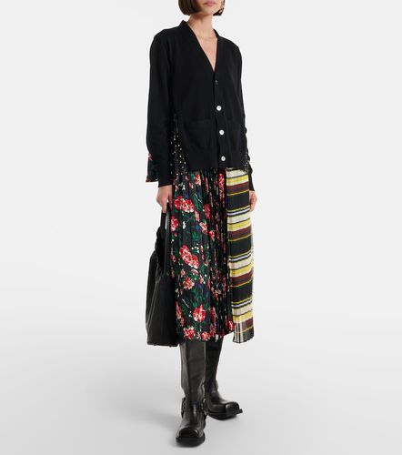 Sacai Falda midi plisada estampada - Sacai - Modalova