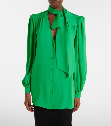 Blusa de georgette de seda con lazada - Valentino - Modalova