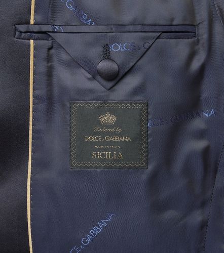 Wool and silk-blend tuxedo - Dolce&Gabbana - Modalova
