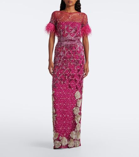 Aviary Crystal embellished bustier gown - La Fuori - Modalova