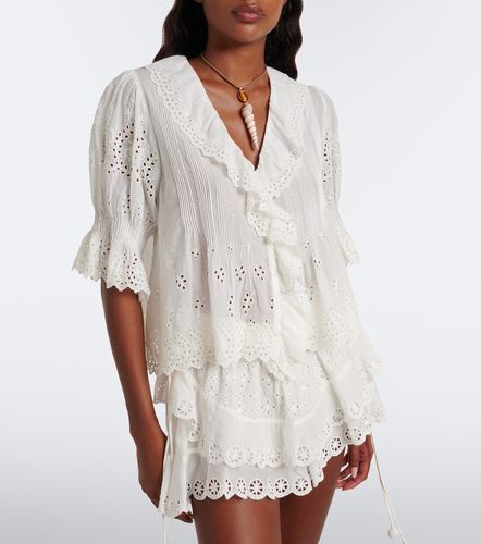 Dôen Blusa Henri de algodón bordada con volantes - Doen - Modalova