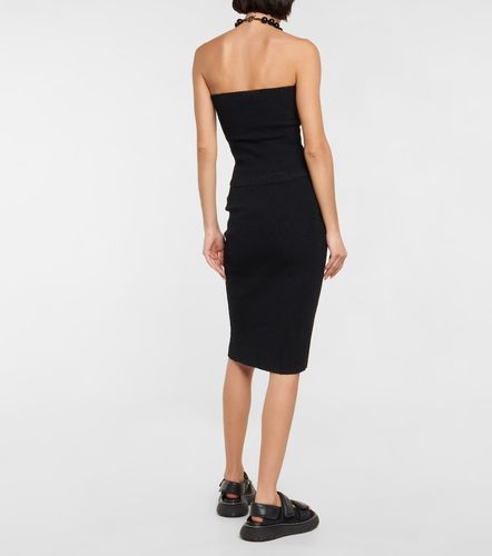 Strapless ribbed cotton top - Wardrobe.NYC - Modalova
