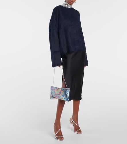 Loubitwist snake-effect leather clutch - Christian Louboutin - Modalova