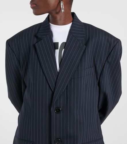 Oversized pinstriped wool coat - Vetements - Modalova
