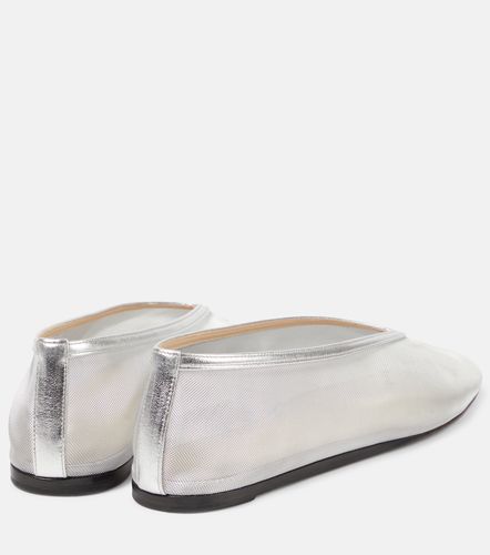 Luna leather-trimmed mesh ballet flats - Le Monde Beryl - Modalova
