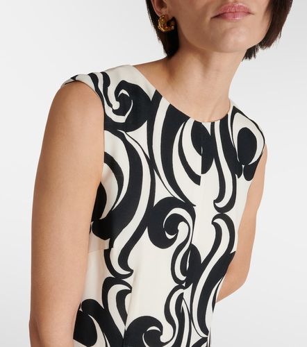 Vestido largo de crepé estampado - Dries Van Noten - Modalova