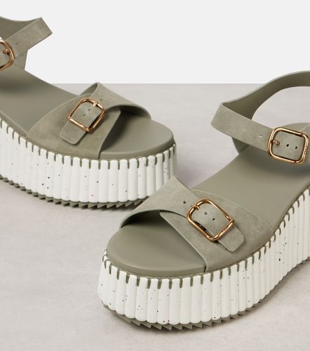 Chloé Sandali Nama in suede con platform - Chloe - Modalova