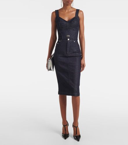 Dolce&Gabbana Falda midi de denim - Dolce&Gabbana - Modalova