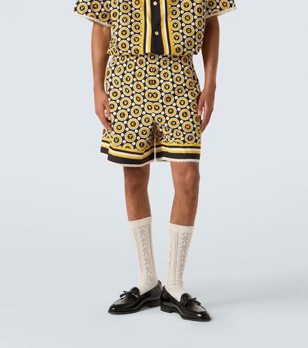 Printed cotton poplin shorts - Valentino - Modalova